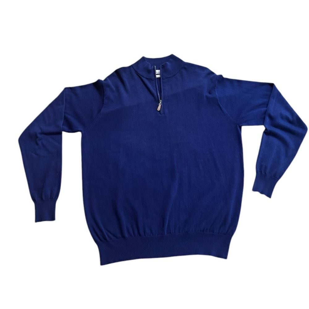 Peter Millar Seaside Collection Navy Pullover Sweater L